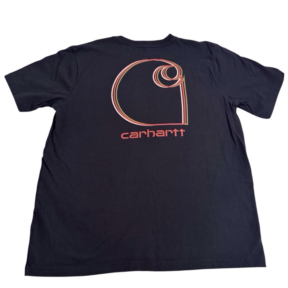 'Carhartt' Men's Relaxed Fit Heavyweight Pocket Tee - Black Size Large